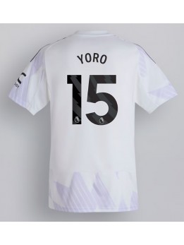 Billige Manchester United Leny Yoro #15 Bortedrakt 2025-26 Kortermet